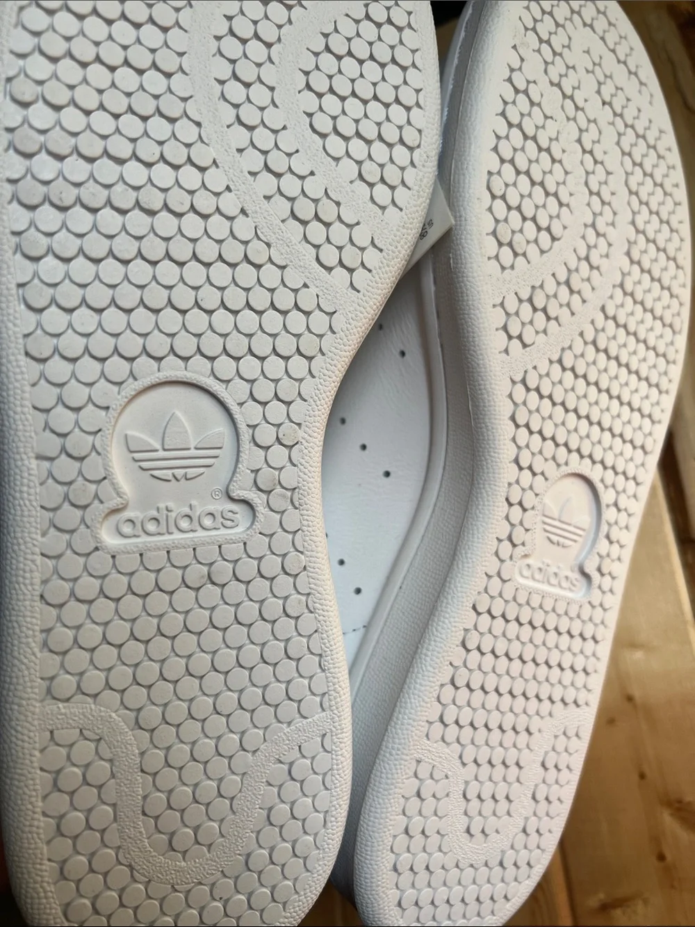 adidas Women’s White Sneakers with Pink Heel